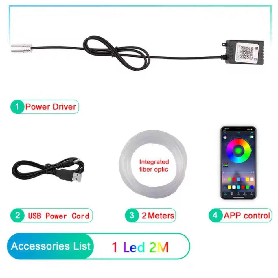 GlowDrive™ RGB Ambient Car Lights – 64 Kleuren Interieur Verlichting Kit