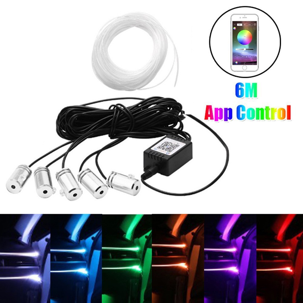 GlowDrive™ RGB Ambient Car Lights – 64 Kleuren Interieur Verlichting Kit